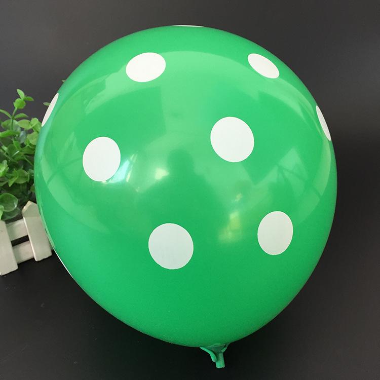 Candy Color Polka Dot Balloons 12" 280g for Children's Day & School Event Decoration