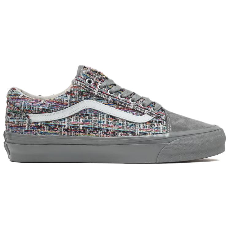 Vans Old Skool Tweed Classic Versatile Low-Top Skate Shoes Unisex Sneakers Gray VN000D9V85T1