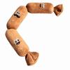 Cartoon Plush Sausage Sound Toy Bite-resistant Pet Chew Plush Toy Squeaky Dog Toy  Relieve Boredom