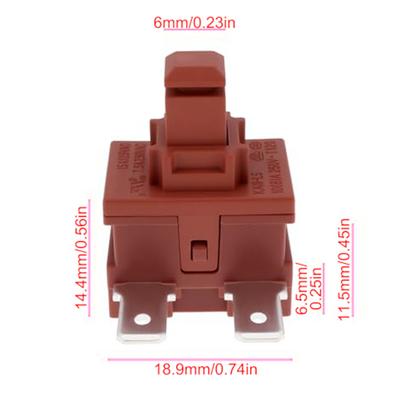 Lot de 2 Interrupteurs Bouton Marche Arrêt AC125V 15A Pour Aspirateur Miele Série C1 C2 C3 Contrôle d'Alimentation