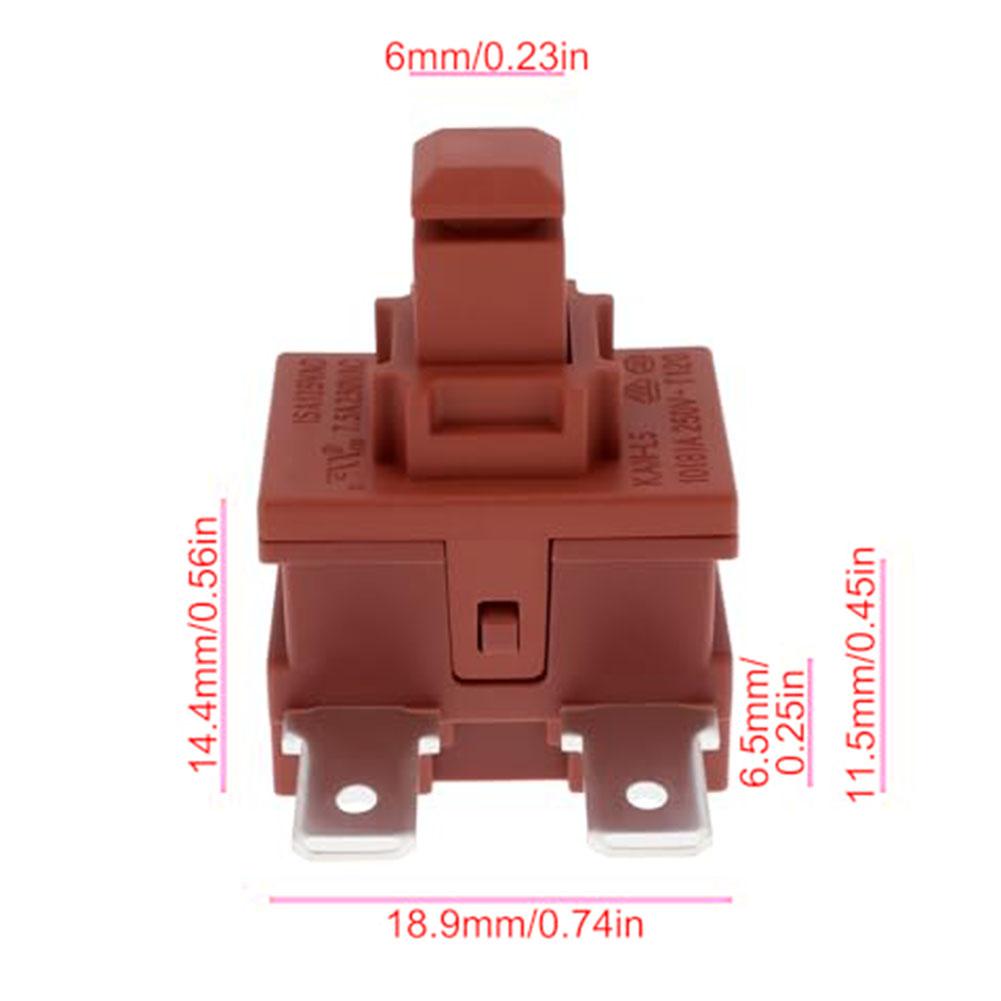 2 Pack AC125V 15A On Off Power Button Switch For Miele C1 C2 C3 Series Vacuum Cleaner Power Control