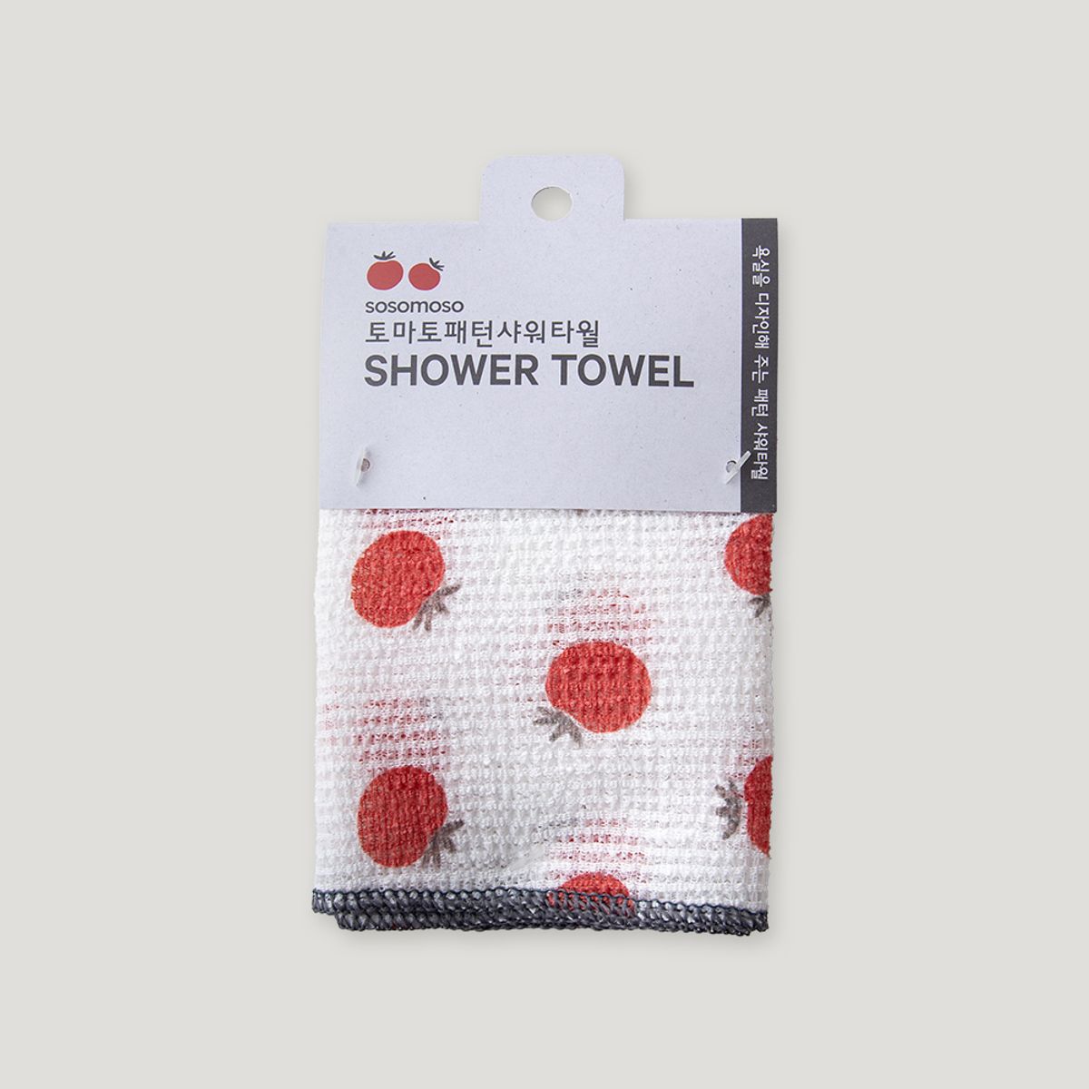 Tomato pattern shower towel