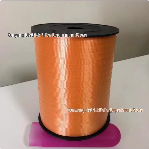 Balloon Accessories: 500-Yard Embossed Colored Ribbon, Metallic Balloon String, and Tying String.