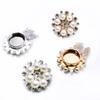 Decorative Shirt Button Covers Pearls Rhinestones Embellished Cufflinks Clips For Shirt Jackets Wedding Dress Decoration