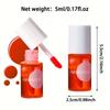Teinte à Lèvres Fruitée, Teinte Gloss à l'Eau, Rouge à Lèvres Liquide Hydratant Waterproof, Non Collant, Haute Pigmentation, Couleurs Vibrantes Longue Tenue