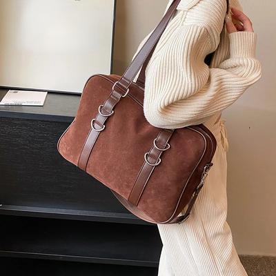 Mutter Leder Samt Umhängetaschen für Frauen 2024 Winter Kleine Weibliche Unterarm Umhängetasche Handtaschen und Geldbörsen