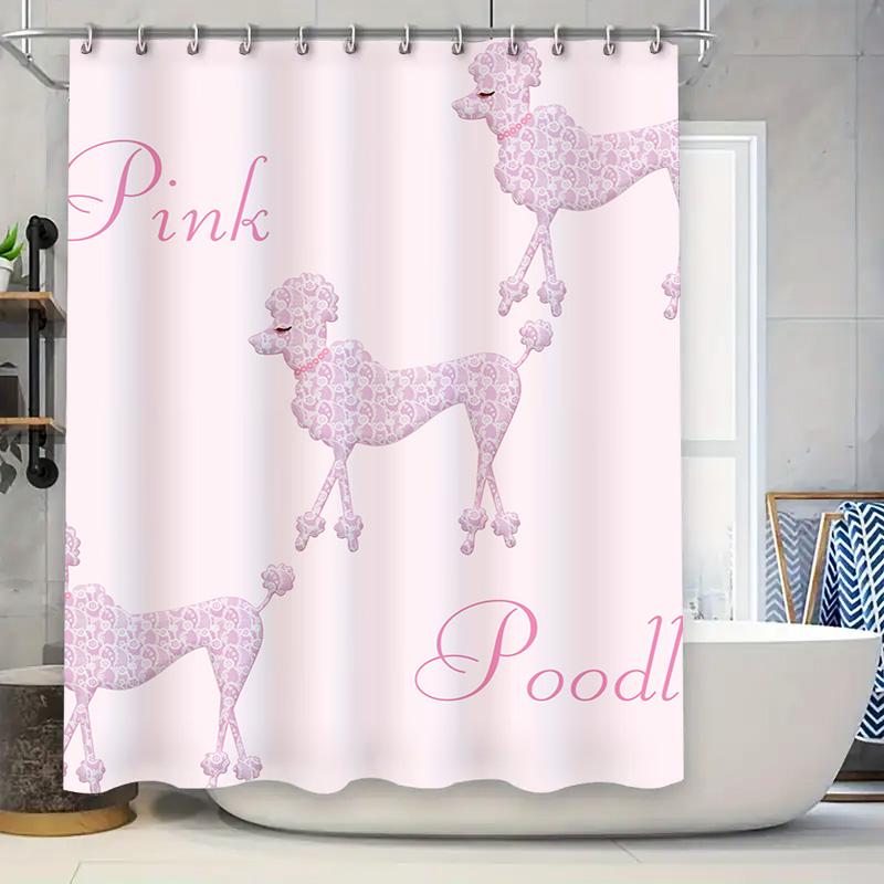 

Pink and White Mandala Shower Curtain Modern Decorative Bath Liner for Bathroom 3D Printed Waterproof Fabric Size: Customizable 90x180cm