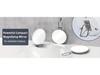 Handheld 6-inch Makeup Mirror with 10x, 20x, 30x Magnification and 360° Rotating Bracket