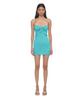 Too Much Tax Tube Mini Dress Aqua