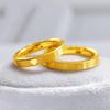 Vietnam Gold 520 Number Love Couple Gold-Plated Brass Rings - Valentine's Day Matching Gift for Girlfriend
