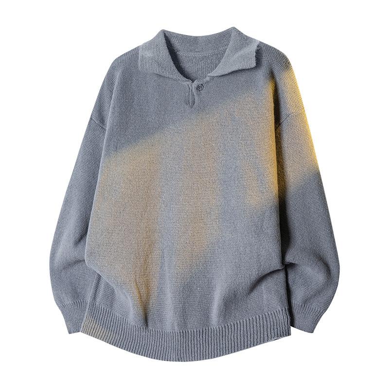 Men's Warm Fashionable Versatile Large Size Thick Sweater Soft High Quality Fabric Sweater Loose Casual Sports Long-sleeved Knit Sweater