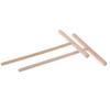 Lot de 2 râteaux en bois en forme de T pour pâte à crêpes et crêpes