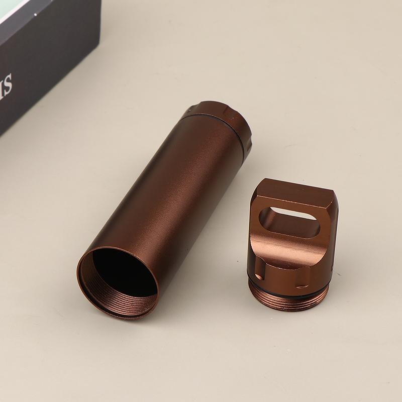 Portable Aluminum Alloy Waterproof Capsule Seal Bottle Outdoor Survival Pill Box Mini Tea Cans Container Sealed Tank Canister