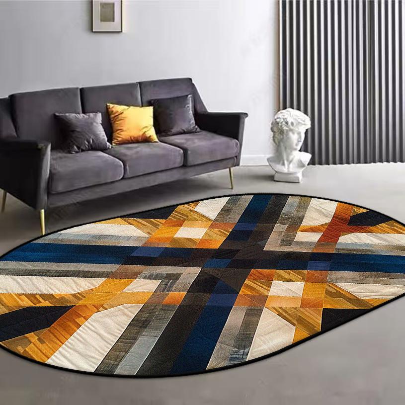 

Геометрические ковры для гостиной Украшение Спальня Роскошные Противоскользящие Напольные коврики Большой Ковер для Зоны Гостиная Фланелевый Ковер Ковер Моющийся 60x90cm door mat