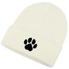 Multiple Colors Of Dog Paw Prints Winter Hats Unisex Cap Beanie Hats For Man Thermal Cozy Knit Hat Beanie Perfect For Travelling