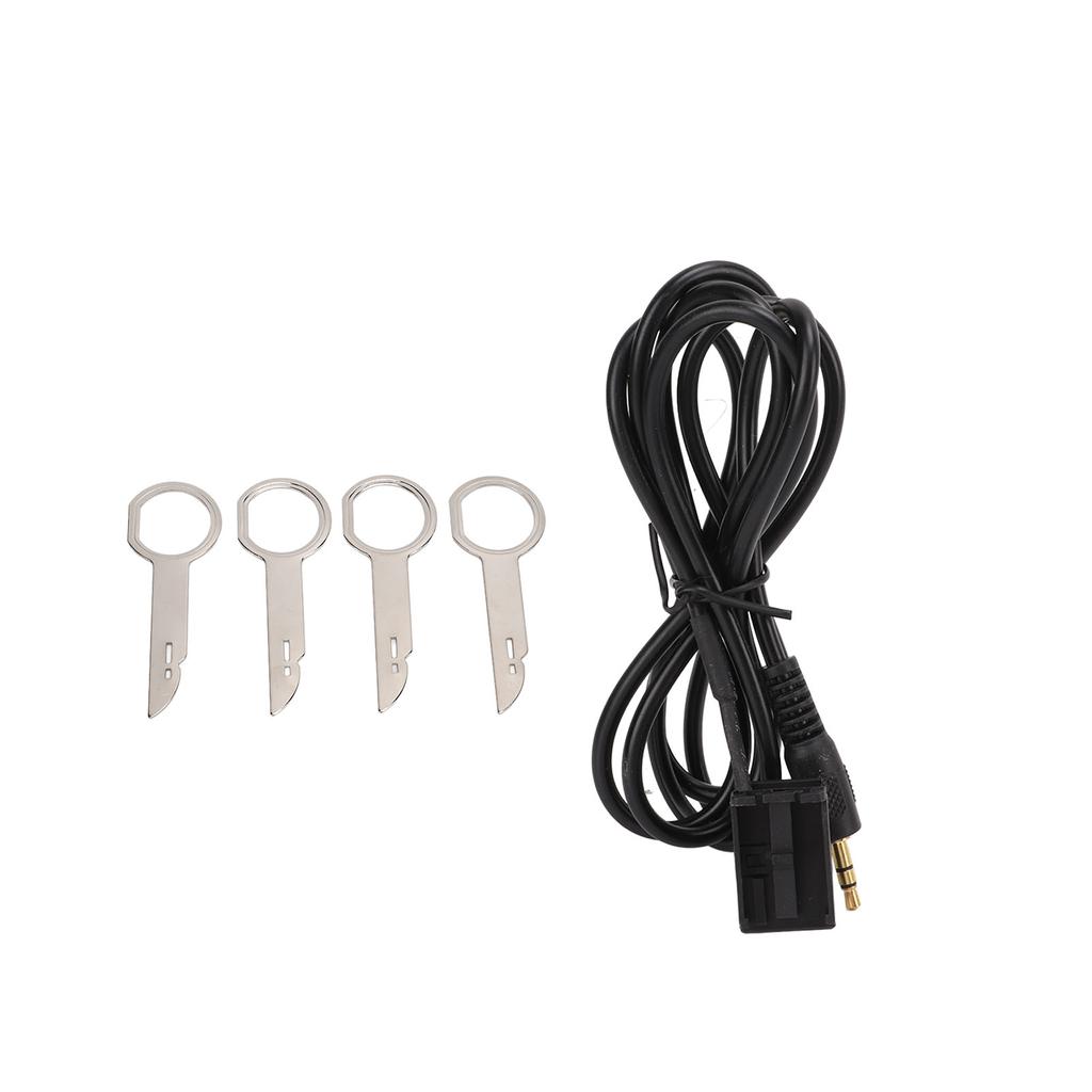 3.5mm Audio Input Aux Cable Adapter with 4 Removal Tools Replacement for Ford Fiesta Mondeo Focus