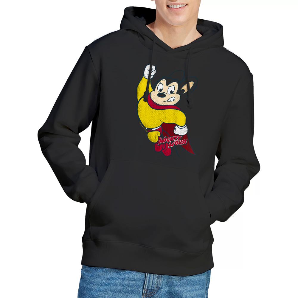 Mighty Mouse Mens Classic Hero Hoodie