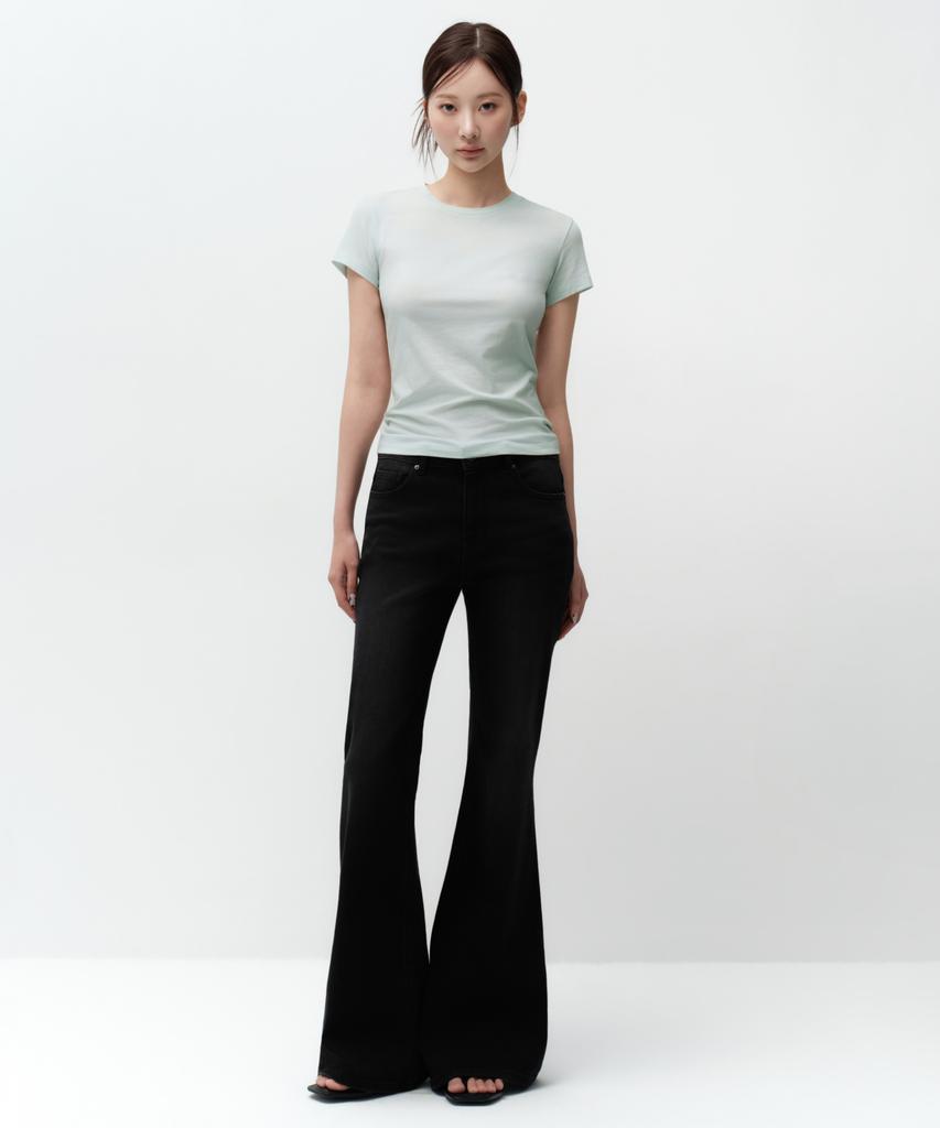 MUSINSA STANDARD WOMAN Sheer Slim T-Shirt (5 Colors)