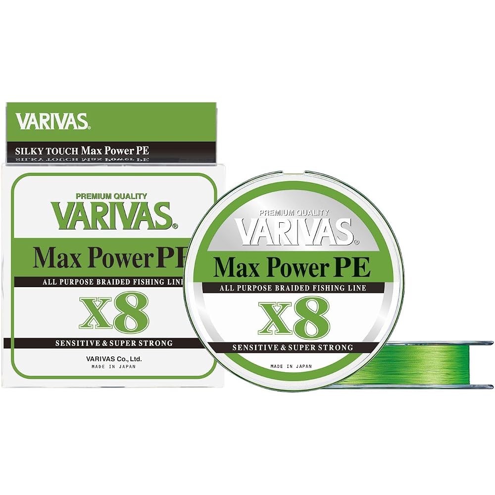 Varivas Max Power PE X8 Lime Green Fishing Line 200m 1.0mm