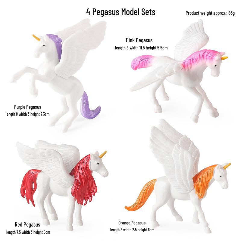 European Mythology Pegasus & Unicorn Model Toy Ornament