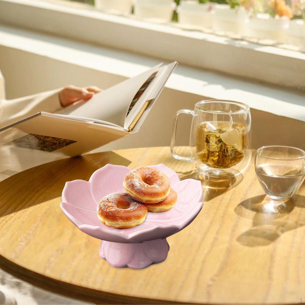 Keramik Obstschale Dessert Süßigkeiten Präsentationsschale Buffet Abtropfen Lotus Snack mit Ablauf für