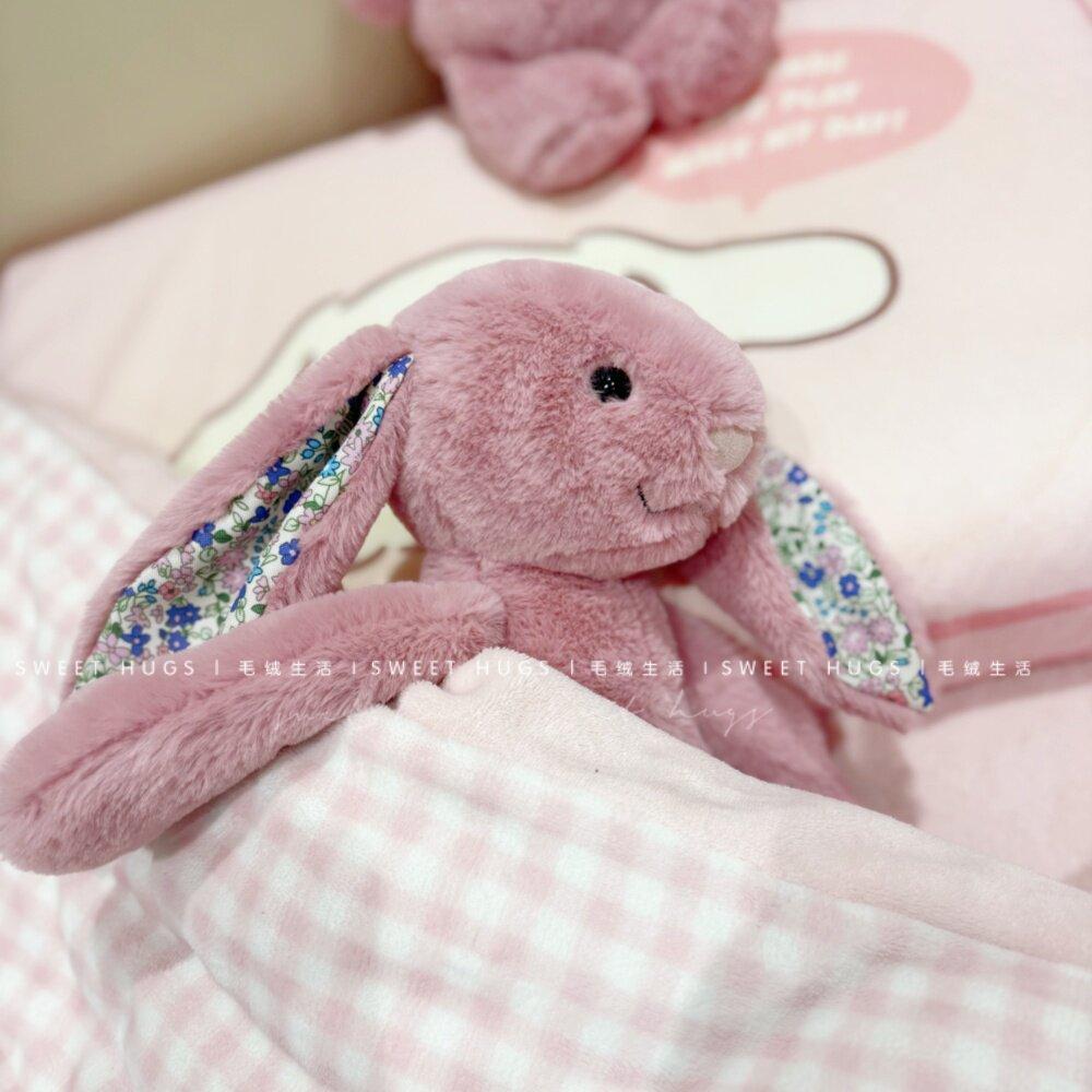Cute 30/36cm Tulip floral pattern Rabbit Flower Cloth Rabbit Plush Toys Rabbit Stuffed Doll Toy Hobbies Collection Birthday Gift