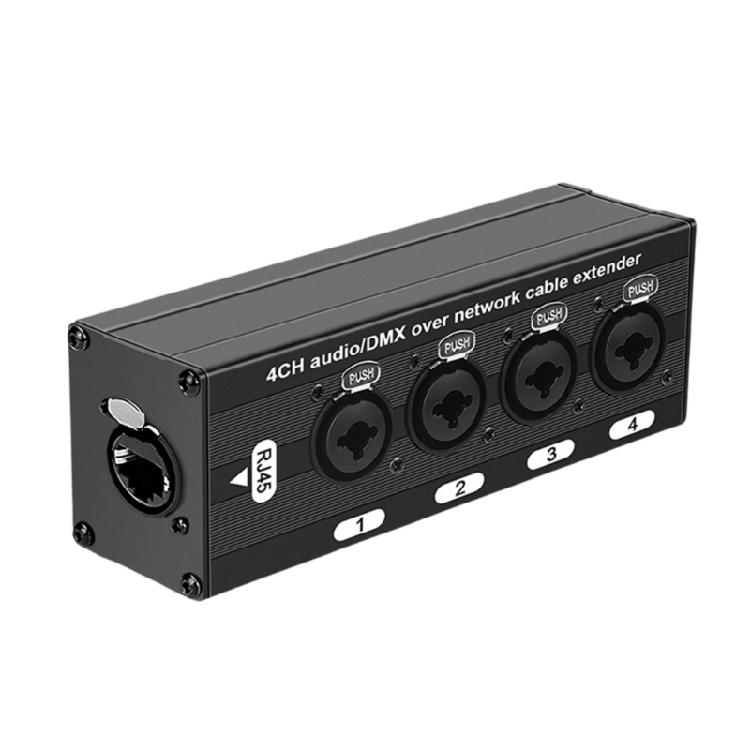 Reliable 4 Channel XLR Extender Using Shielding Networking Cable For Stable Performances