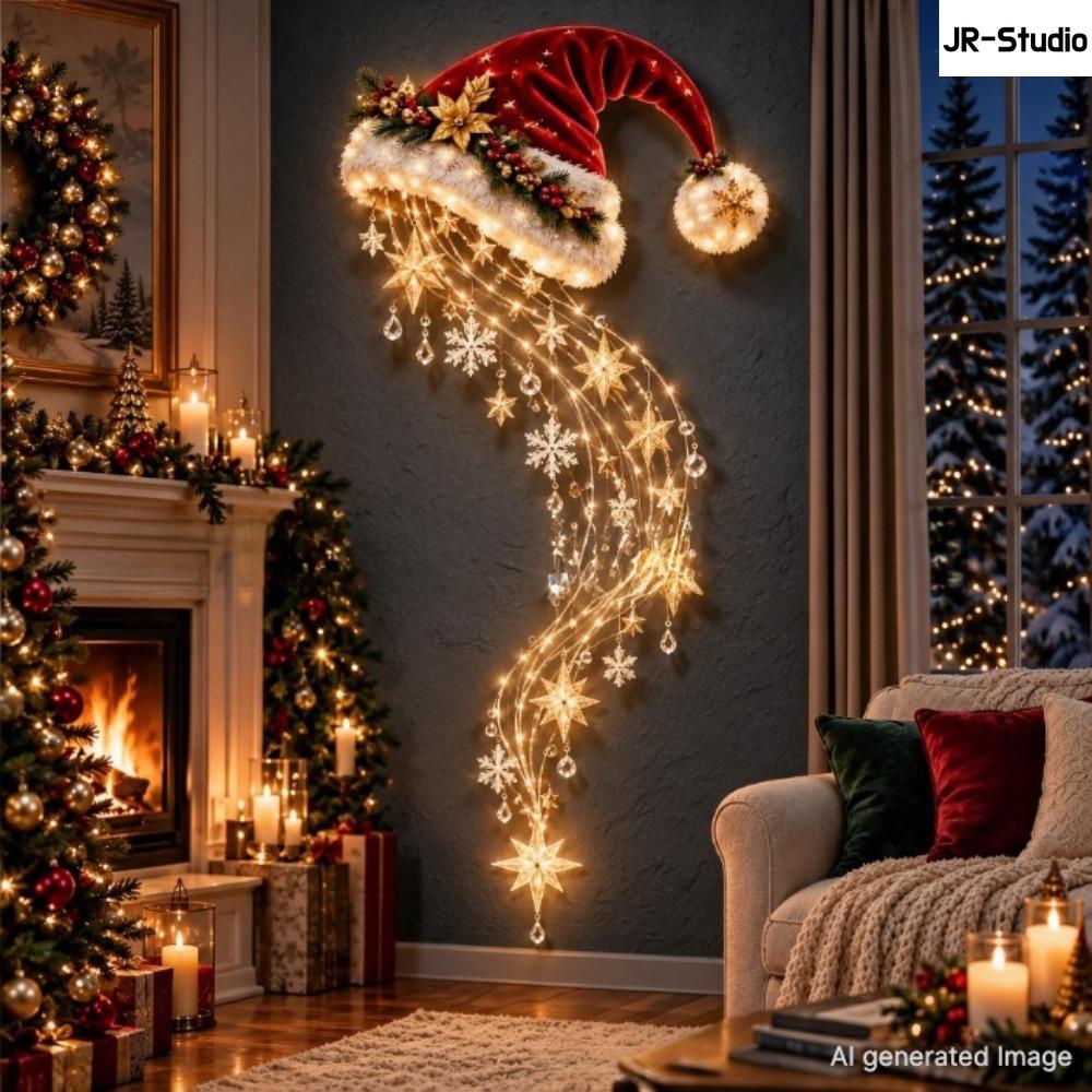Light Up Angel Wall Lamp, Luminous Wing Resin Wall Decor, Christmas Star Scene Ornament, Festive Atmosphere Home Decoration Gift