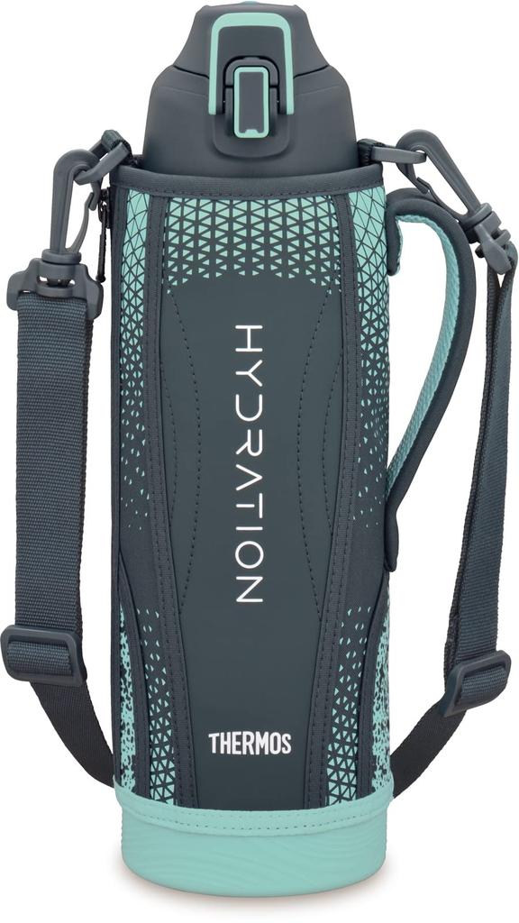 Thermos Vacuum Insulated Sports Bottle, 1.5L, Navy Mint, Cold Only, FHT-1502F NVMT