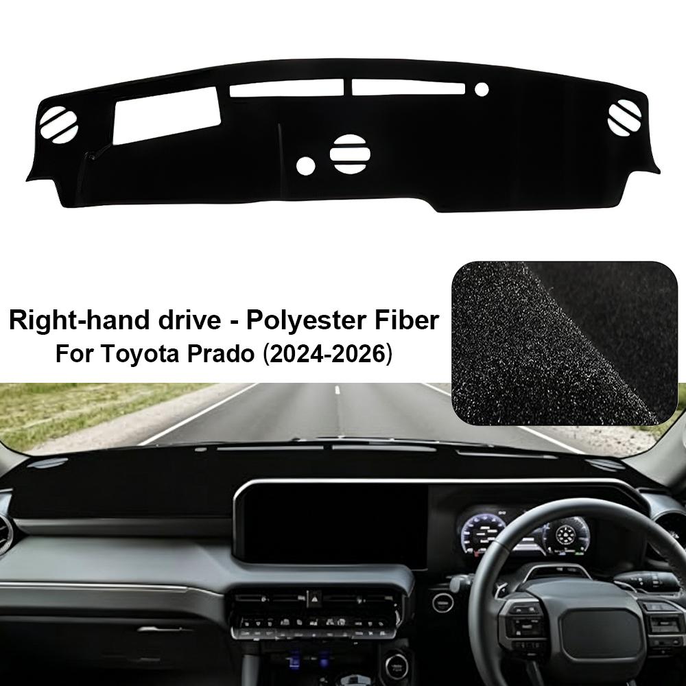 Car Dashboard Cover Sunshade Mat for Toyota Prado 2024-2026 Anti-UV Non-Slip Dash Pad Cover Pad RHD белый