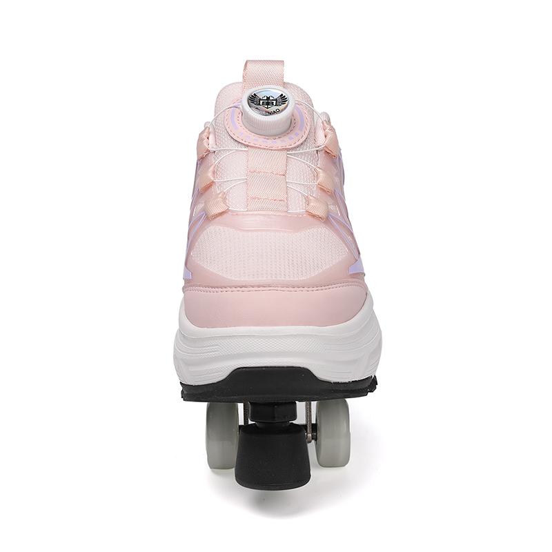 Kids/ Mens Four-wheel Deformed Walking Shoes Men's/Women's Roller Skates Children's Skates Boys'/ Girls' Sports Shoes