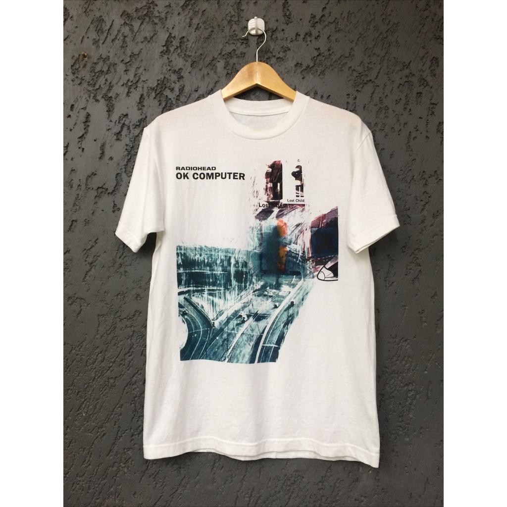 NEW! Radiohead Ok Computer Vintage Album T-Shirt Graphic Short Sleeve Crew Neck Breathable T Shirt Unisex Men Women Summer