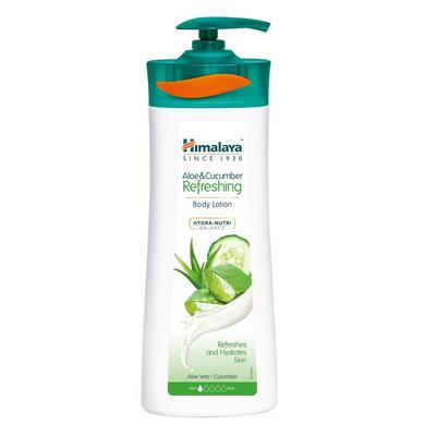 Herbals Refreshing Body Lotion With Aloe Vera And Cucumber, Fast Absorbing Moisturizer For Smooth Hydrated Skin, 400ml