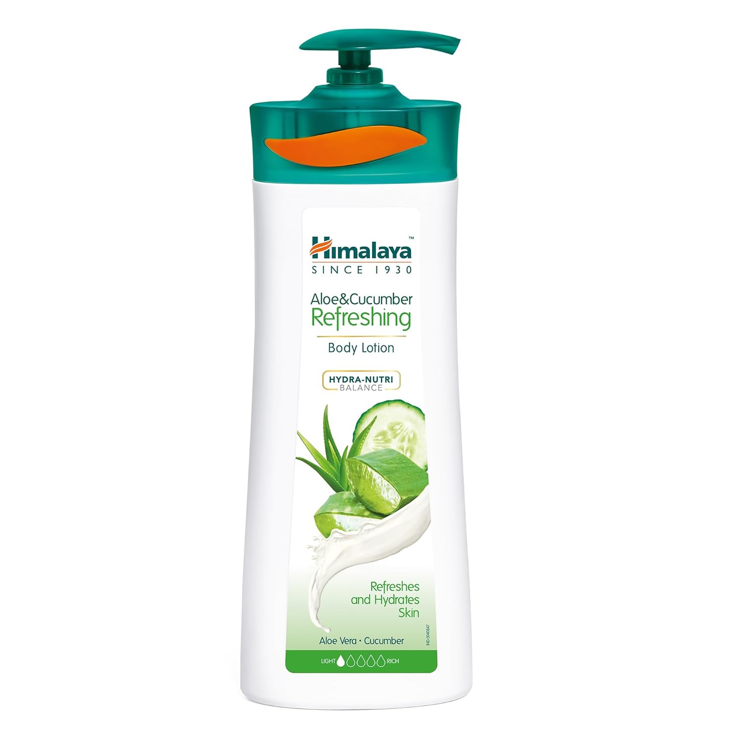 

Himalaya Herbals Refreshing Body Lotion With Aloe Vera And Cucumber, Fast Absorbing Moisturizer For Smooth Hydrated Skin, 400ml