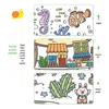 Children's Long Doodle Coloring Roll - Stick-on, No-Mess Wall Canvas for Drawing and Painting