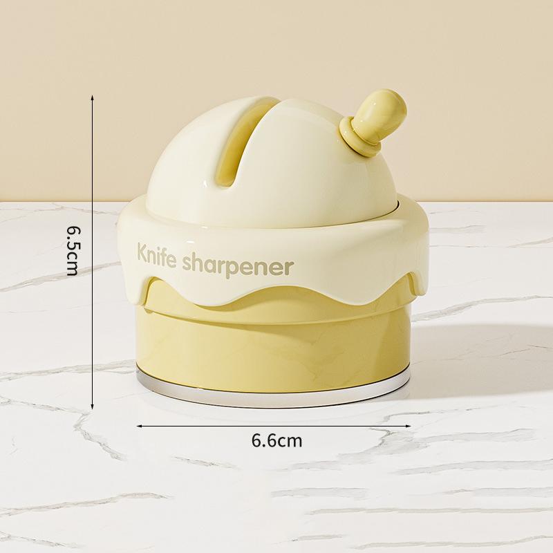 New Ice Cream Suction Cup Whetstone Professional And Fast Knife Sharpener For Household Kitchen Knives And Scissors Kitchenware