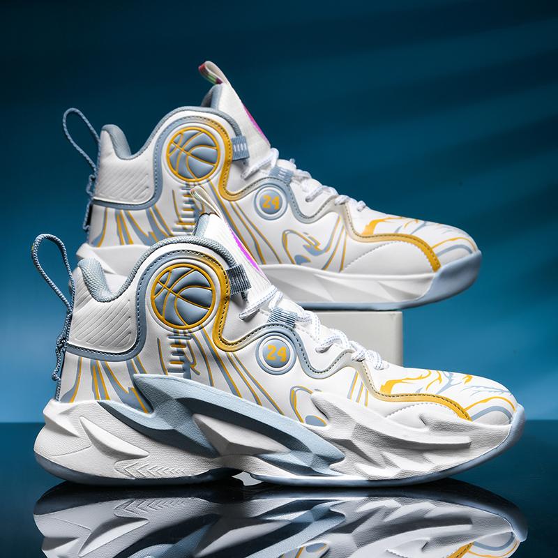 Summer Color Men's Basketball Shoes Cushion Anti Slip Sports Shoes Fitness Training Shoes Male Basketball Boots Basket Sneakers