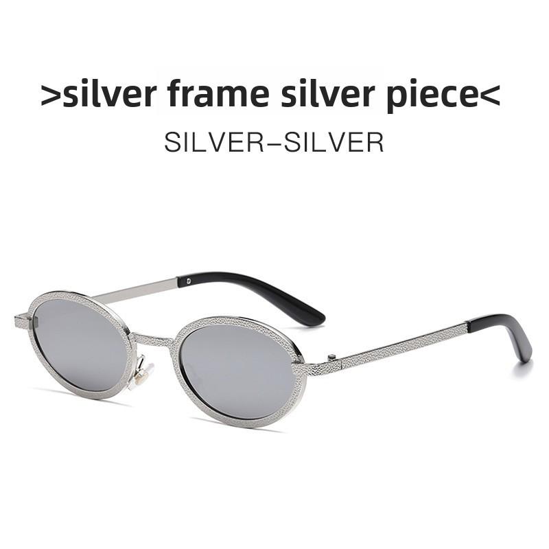 Retro Oval Metal Sunglasses For Women With Uv400 Protection Summer Fashion Accessories