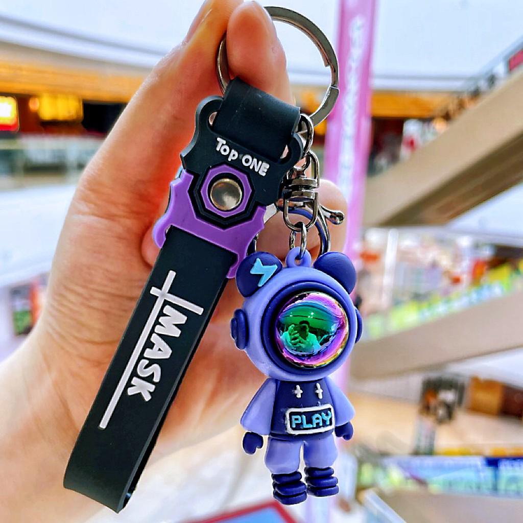 Chameleon Bear Keychain for Car Bags - Creative Gift for Couples
