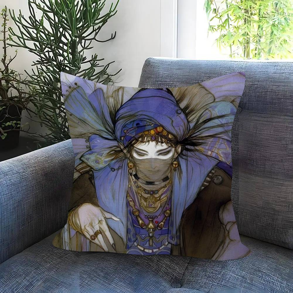 Painting Y-Yoshitaka Amano Art Cushion Cover 30X50 Polyester Sofa Cushions Decorative Throw Pillows Home Decoration Pillowcover