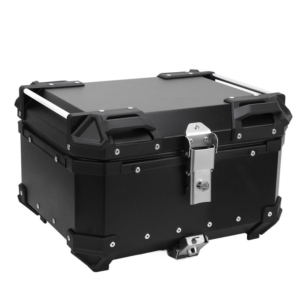 32L Motorcycle Top Box with Safety Lock Quick Release Universal Fit Water Resistant Motorcycle Trunk Luggage Top Case