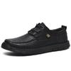 Autumn Men Casual Shoes Handmade Leather Loafers Comfortable Men's Shoes Quality Split Leather Flat Moccasins Men Sneakers