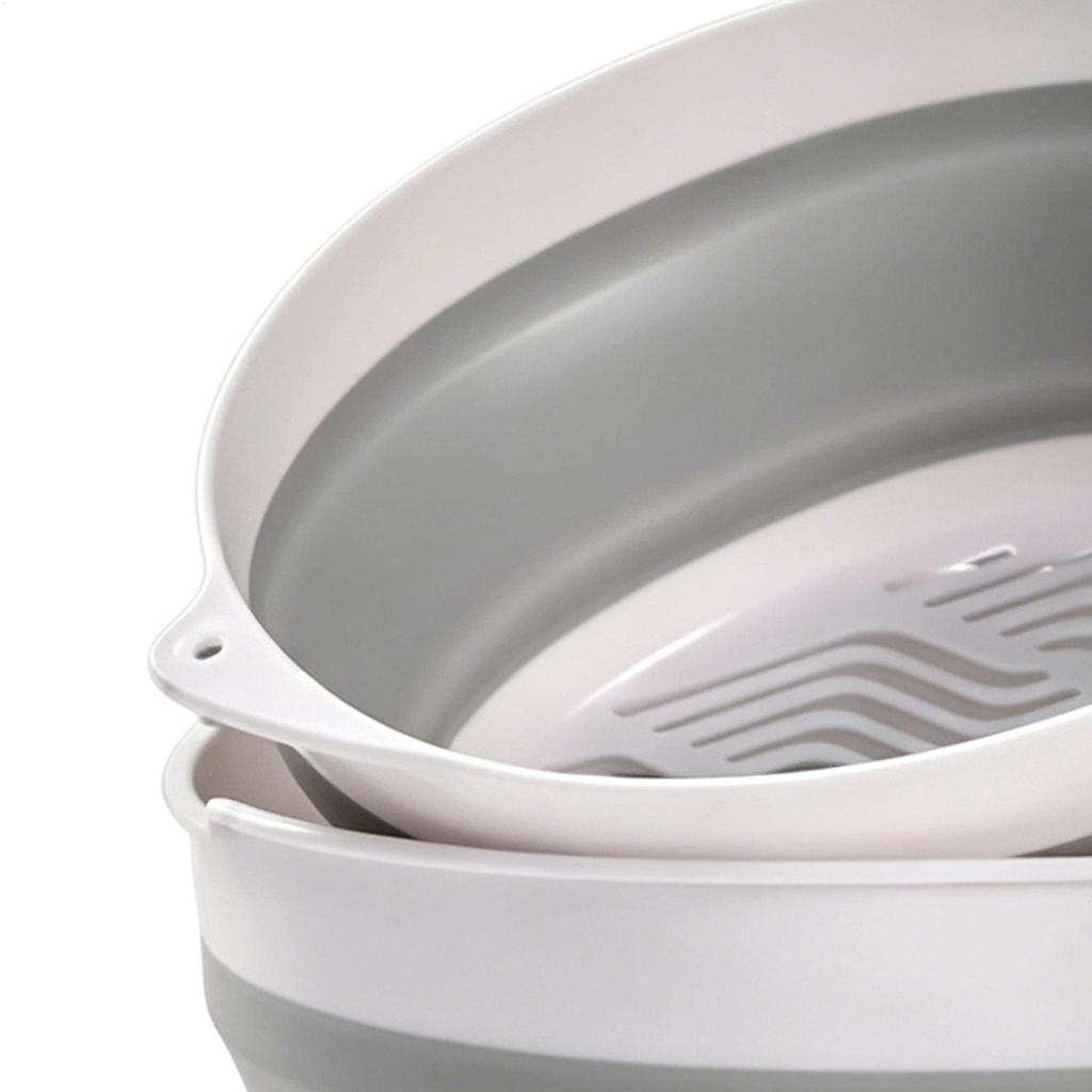 Foldable Strainer Double-Layer Folding Mixing Bowl Veggie Rinser Colanders For Parents Daily Cooking Meal Prep Apartment Dorm