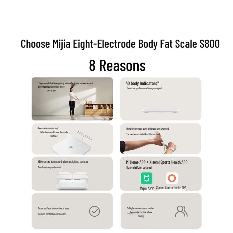 Xiaomi S800 Dual-Frequency Smart Body Composition Scale (CN Version)