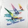 NWT Vintage 80s MAUI HAWAII KAUAI WIND SURF T-Shirt M Single Stitch Rainbow NOS