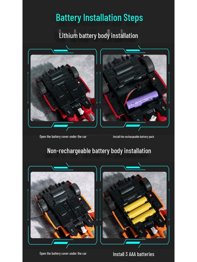 1:18 Remote Control King Kong Robot Car - 2.4G Electric Transforming Toy