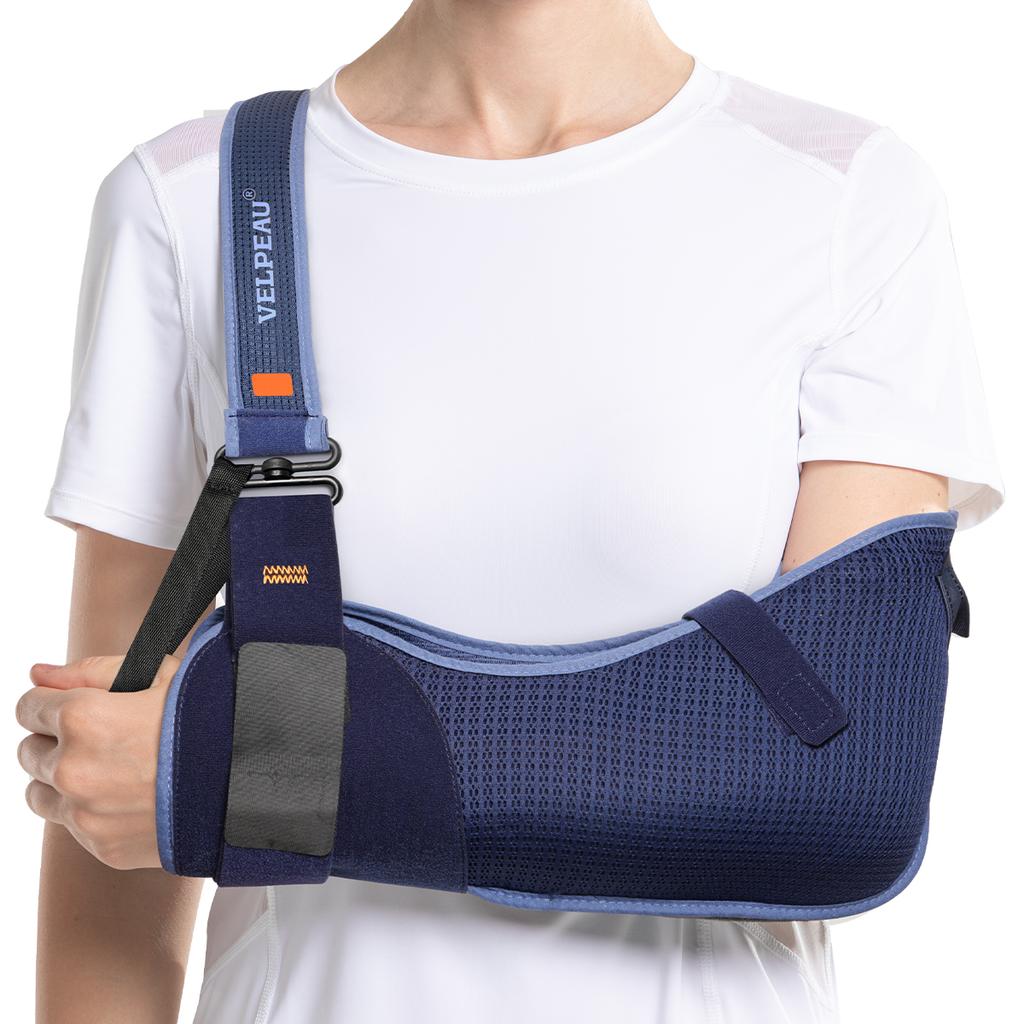 Velpeau Arm Sling For Rotator Cuff Injury, Broken Hand And Elbow Dislocation, Medical Shoulde Immobilizer Fits Left & Right Arms