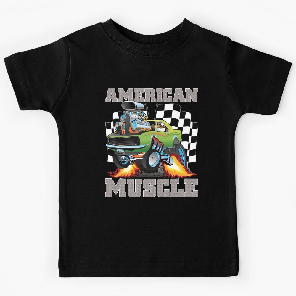 Muscle Cars High Performance Race Car Street Machine Kids T-Shirt 140