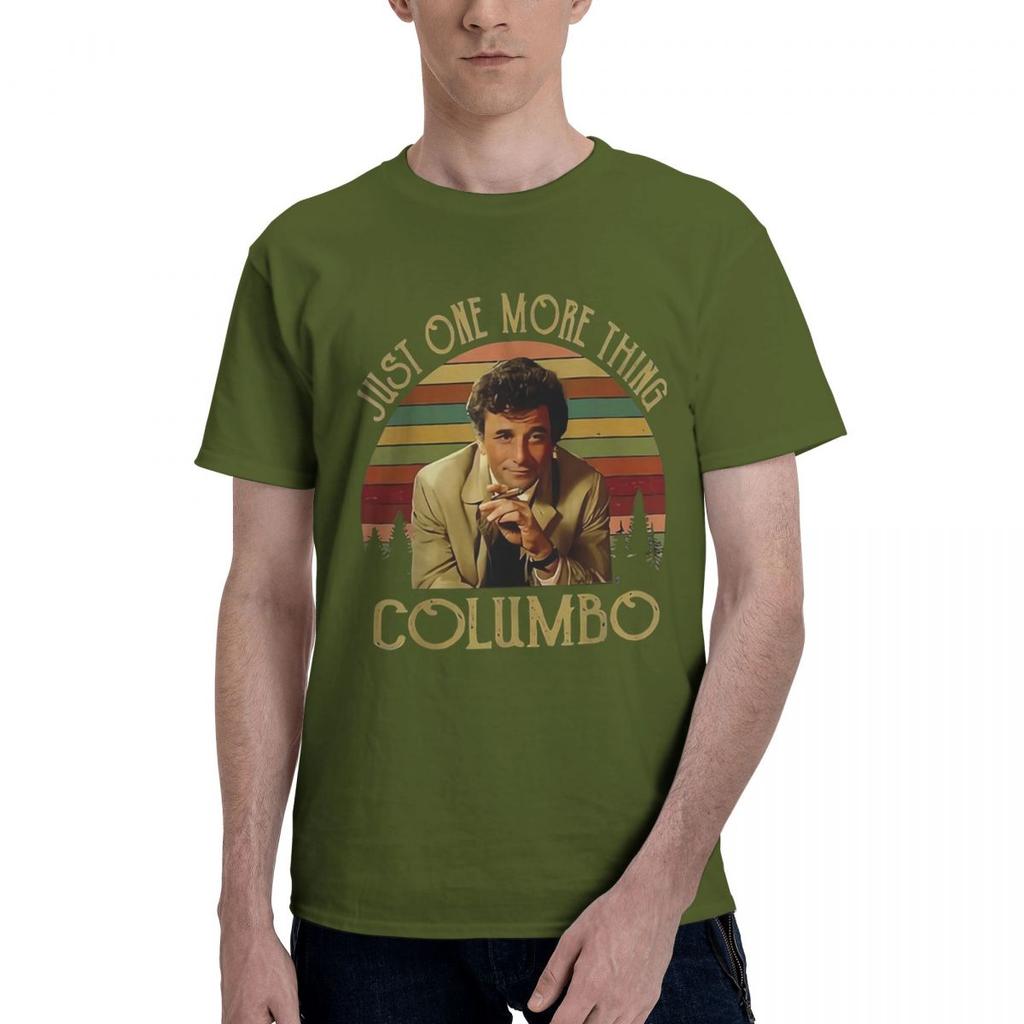 JustOneMoreThingColumbo 100 Cotton Casual Breathable Confortable Shirt Mens Designer Clothes Mens Tops