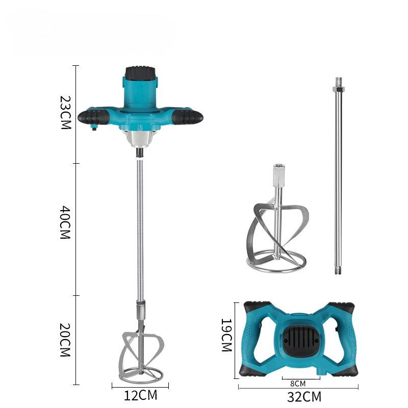 Multifunctional Handheld Electric Mixer Portable Concrete Mixer for Paint & Lime & Cement Industrial Grade Steering Wheel Mixer